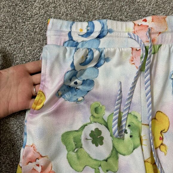 Care Bears Pajama Pants Womens XS Pastel Multicolor Lounge Sleep Drawstring - Picture 3 of 8